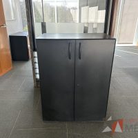 Lote 046 - Gabinete metálico de 2 puertas y 2 entrepaños