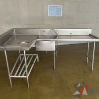 Lote 020 - Mesa de acero inoxidable con tarja - Imagen 3